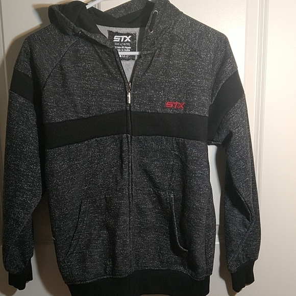 Boy Grey & Black Sweatshirt - Picture 2 of 5